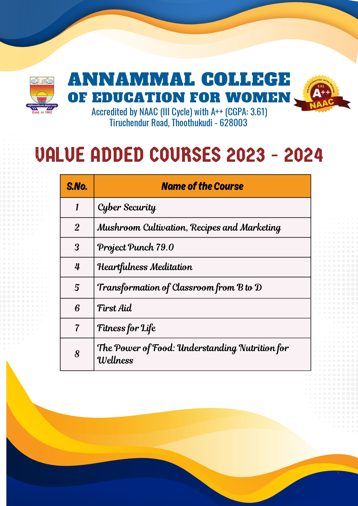Academic Year 2023 - 2024